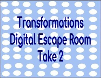 Preview of Transformation Digital Escape Room Take Two