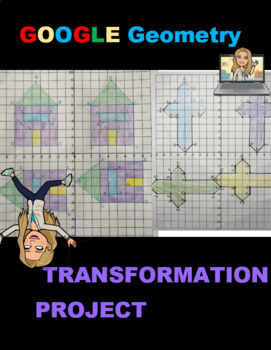 Preview of Transformation Project Geometry Activity Digital Rotations and More!