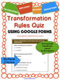 Transformation Rules Quiz: Using Google Forms