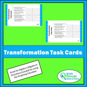 Preview of Transformation Task Cards