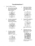 Algebra:  Transformations 1