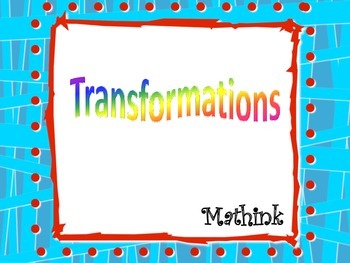 Preview of Transformations Bundle (dilations, reflections, rotations, and translations)