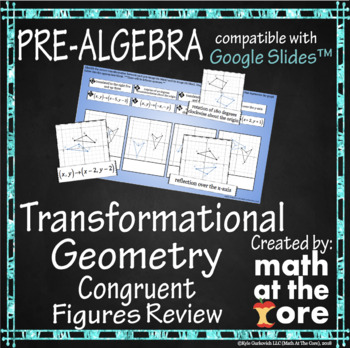 Preview of Transformations - Congruent Figures Review for Google Slides™