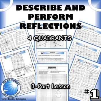 Preview of Transformations: Describe and Perform Reflections on a Cartesian plane