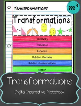Preview of Transformations Digital Notebook