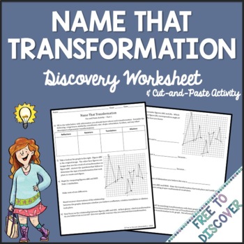 Preview of Geometric Transformations Worksheet and Cut and Paste Activity