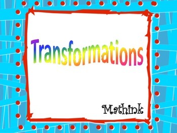 Preview of Transformations Foldable and PowerPoint Presentation