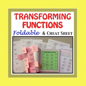 Preview of Graphing Function Transformations and Equations HSF.BF.B.3