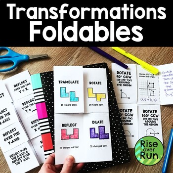 Preview of Geometric Transformations Foldable Set for Interactive Notebooks