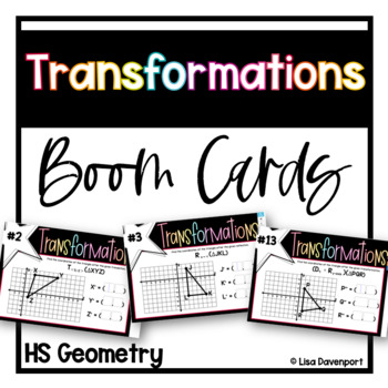 Preview of Transformations - Geometry Boom Cards