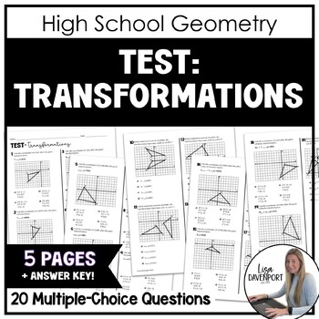 Preview of Transformations - Geometry Test