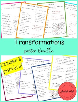 Preview of Transformations Poster Bundle