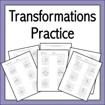 Preview of Transformations Practice (Distance Learning)