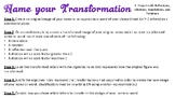 Transformations Project - Translations, Rotations, Reflect