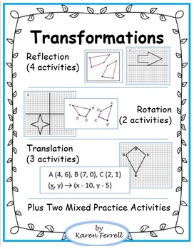 Preview of Geometric Transformations (Reflections, Rotations, Translations)