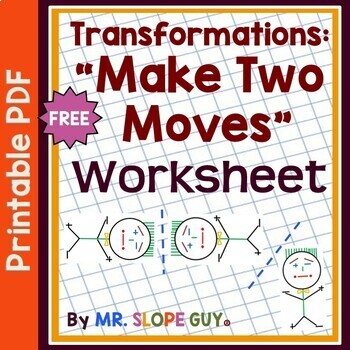 Preview of Transformations Reflections Rotations and Translations Worksheet