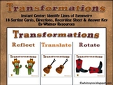 Transformations Rotate Reflect Translate Western Theme