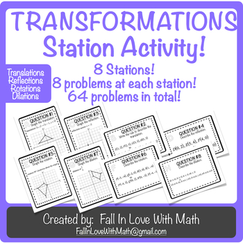 Preview of Transformations Station Activity!