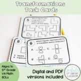 Transformations Task Cards (Math 5.14) {Digital & PDF Included}