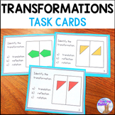 Transformations Task Cards -  Translations, Rotations & Re
