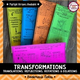 Transformations (Translation, Reflection, Rotation & Dilat