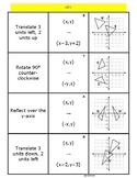 Transformations (Translations/Reflections/Rotations) Match