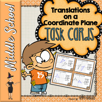 Preview of Transformations - Translations on a Coordinate Plane Task Cards
