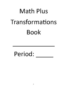 Preview of Transformations Unit Book