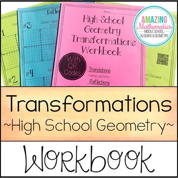 Preview of HS Geometry Transformations Workbook  ~ Translations, Rotations, & Reflections