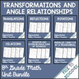 Transformations and Angle Relationships Notes and Practice