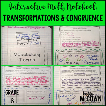 Preview of Transformations and Congruence Activities