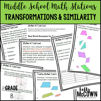 Preview of Transformations and Similarity Activities