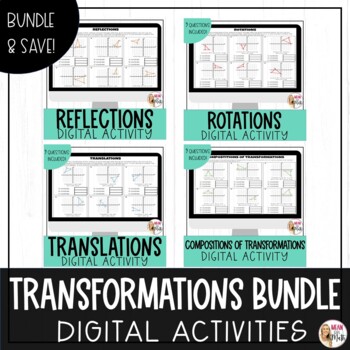Preview of Transformations in the Coordinate Plane Digital Activities BUNDLE