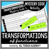 Transformations of Functions - Mystery Code Activity