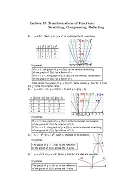 Preview of College Algebra: Lecture Notes (SECOND EDITION)—Lecture 10—Preview