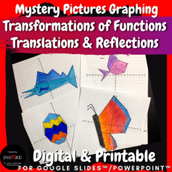 Preview of Transformations of Functions Translations Reflections Mystery Pictures Math Art