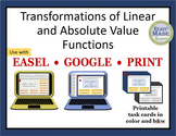 Transformations of Linear & Absolute Value Functions EASEL
