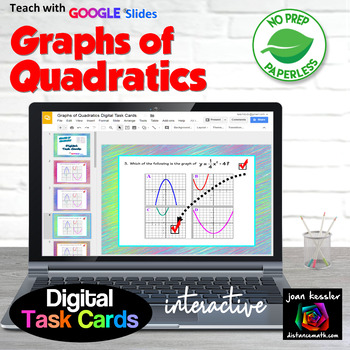 Preview of Transformations of Quadratic Functions Digital Activity