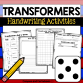 Transformers Handwriting Activities