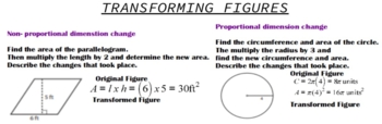 Preview of Transforming Figures Notes/Worksheet