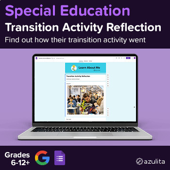 Preview of Transition Activity Reflection — Google Forms