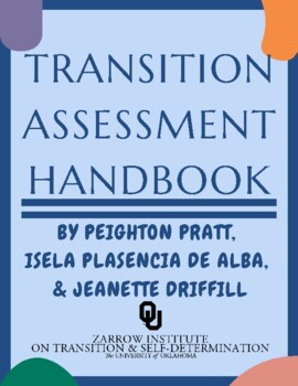 Transition Assessment Handbook by Zarrow Institute | TPT