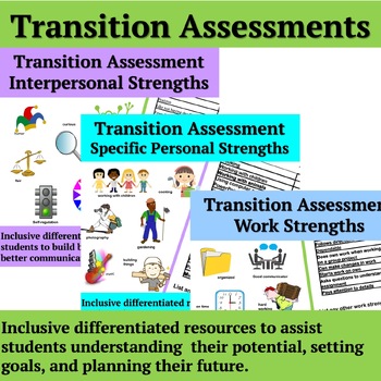 Preview of Transition Assessment | Interpersonal, Work, Personal Strengths Inventories