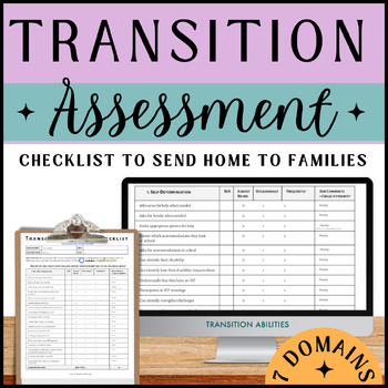 Preview of Transition Assessment | SPED Life Skills Rating Checklist for Teachers & Parents