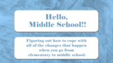 Transition Elementary to Middle School, Self-talk, & Study