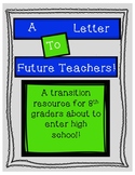 Transition Letter to Future Teachers