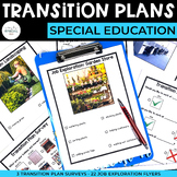 Transition Plan Surveys + Job Exploration Flyers | IEP Mee