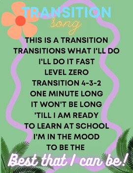 Preview of Transition Song