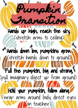 Preview of Transition Song/Chant *Pumpkin + Fall Theme*