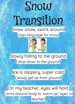 Preview of Transition Song/Chant *Snow + Winter Theme*